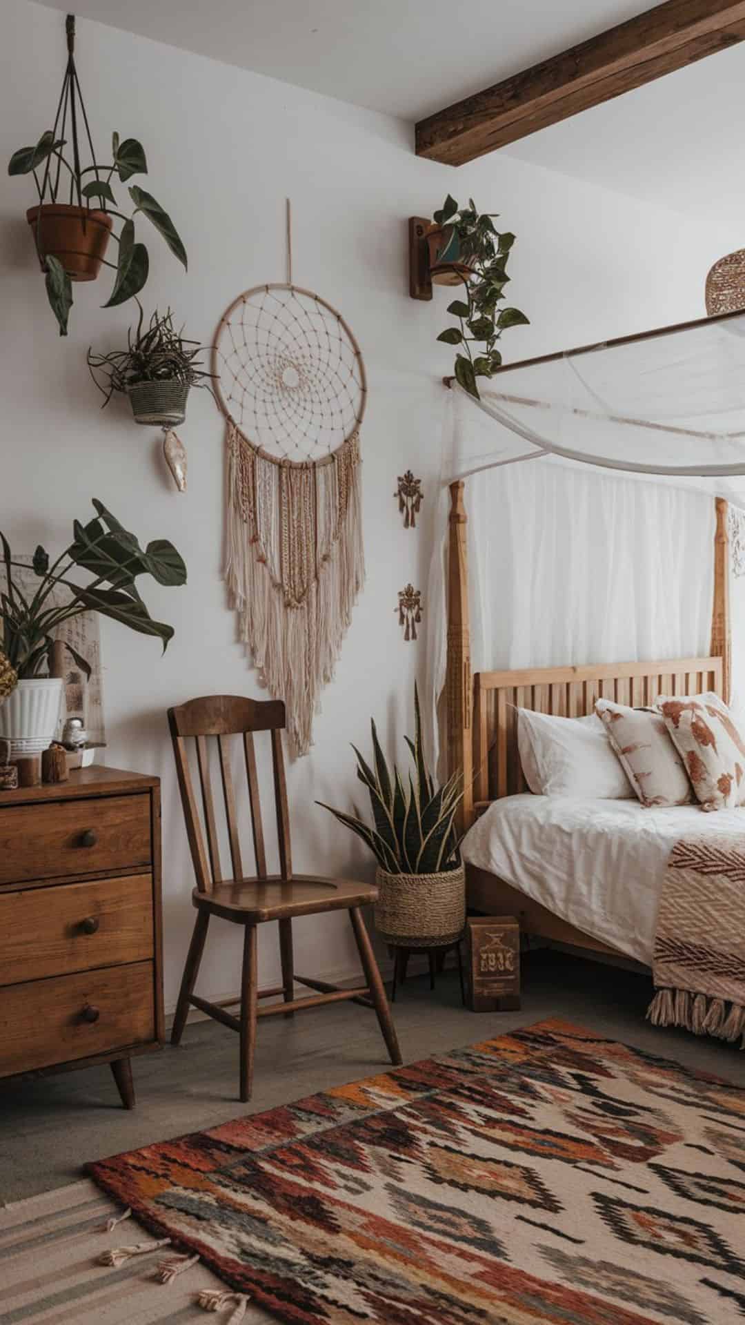 boho witchy bedroom vintage furniture 1