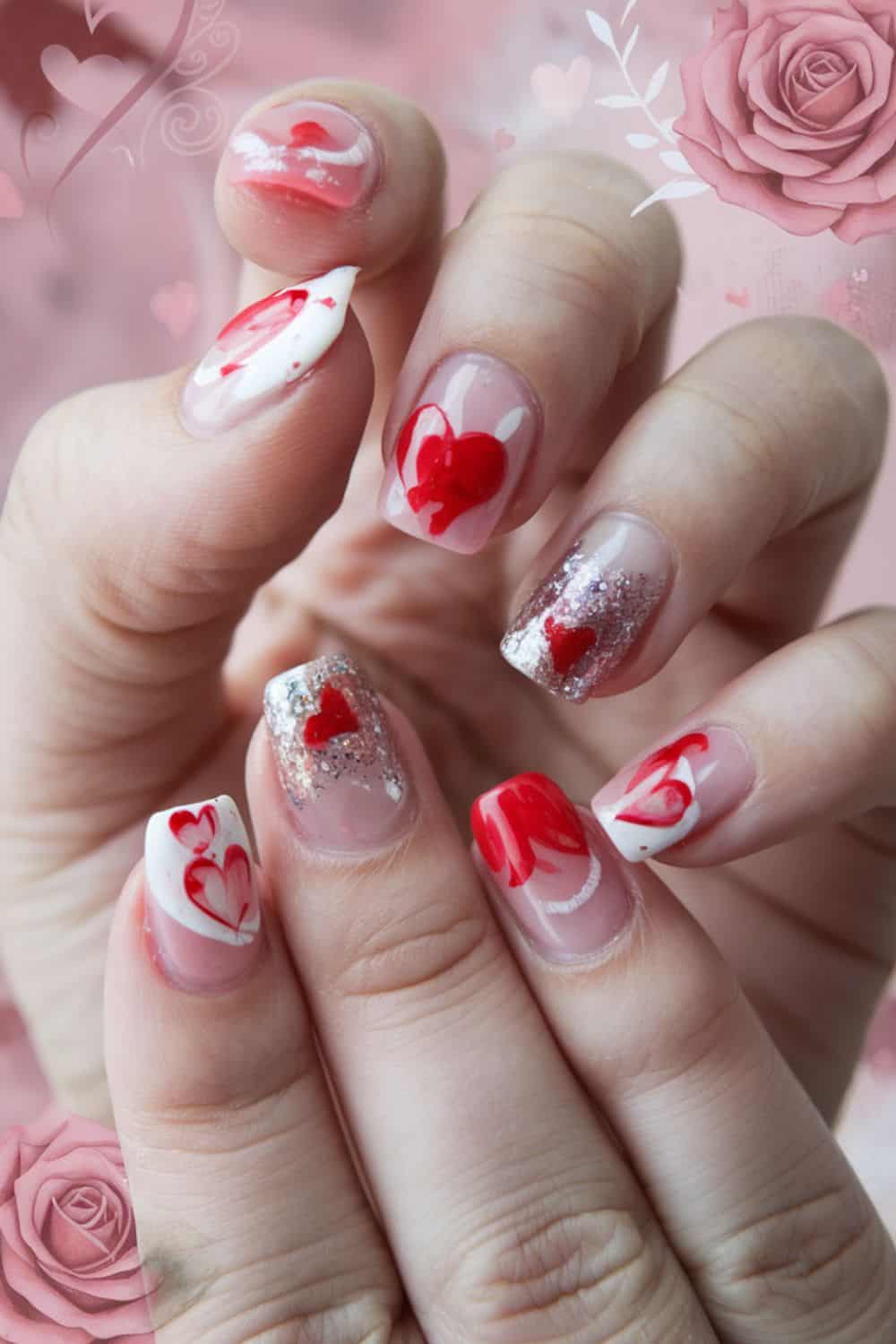 valentines day nails 12