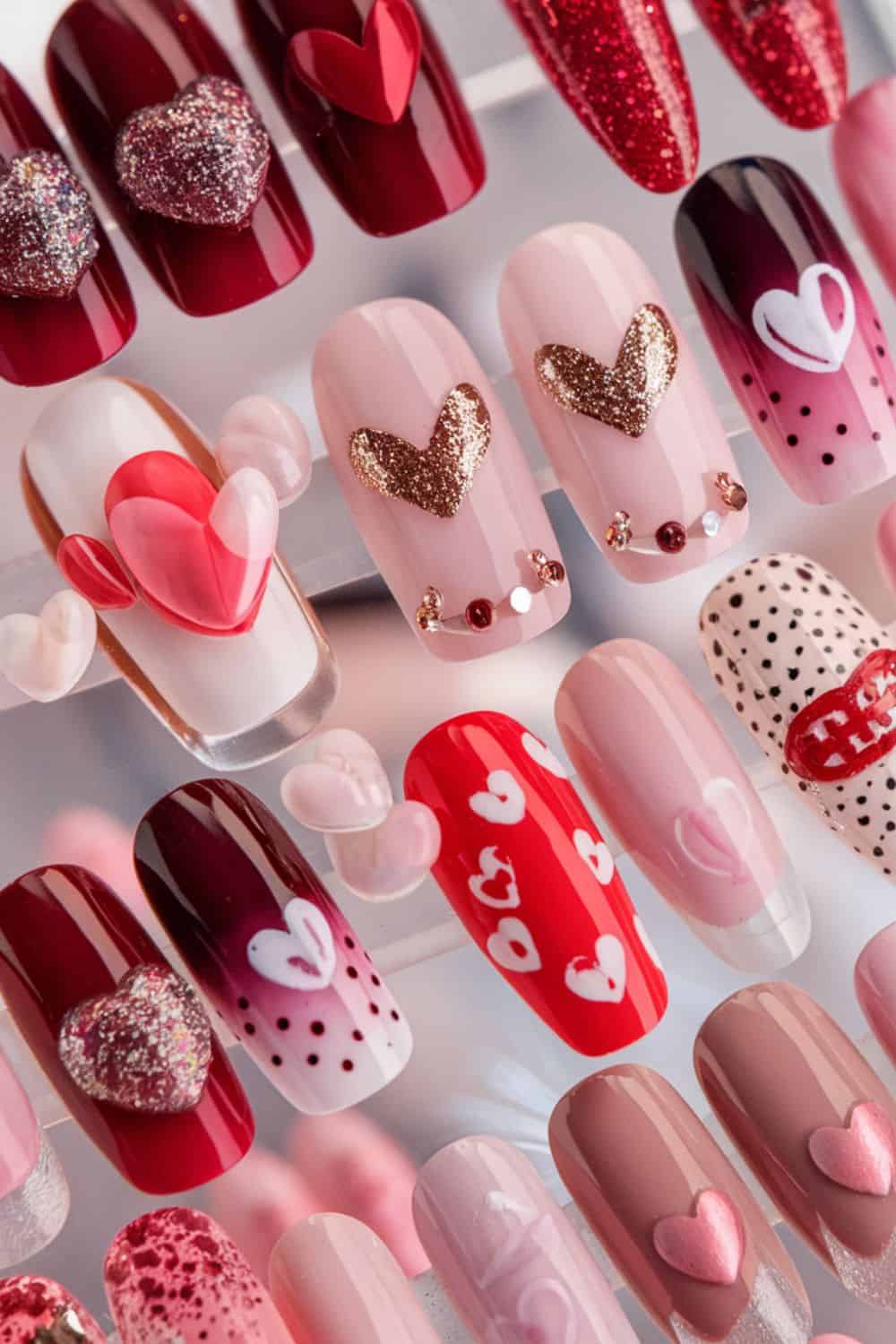 valentines day nails 3