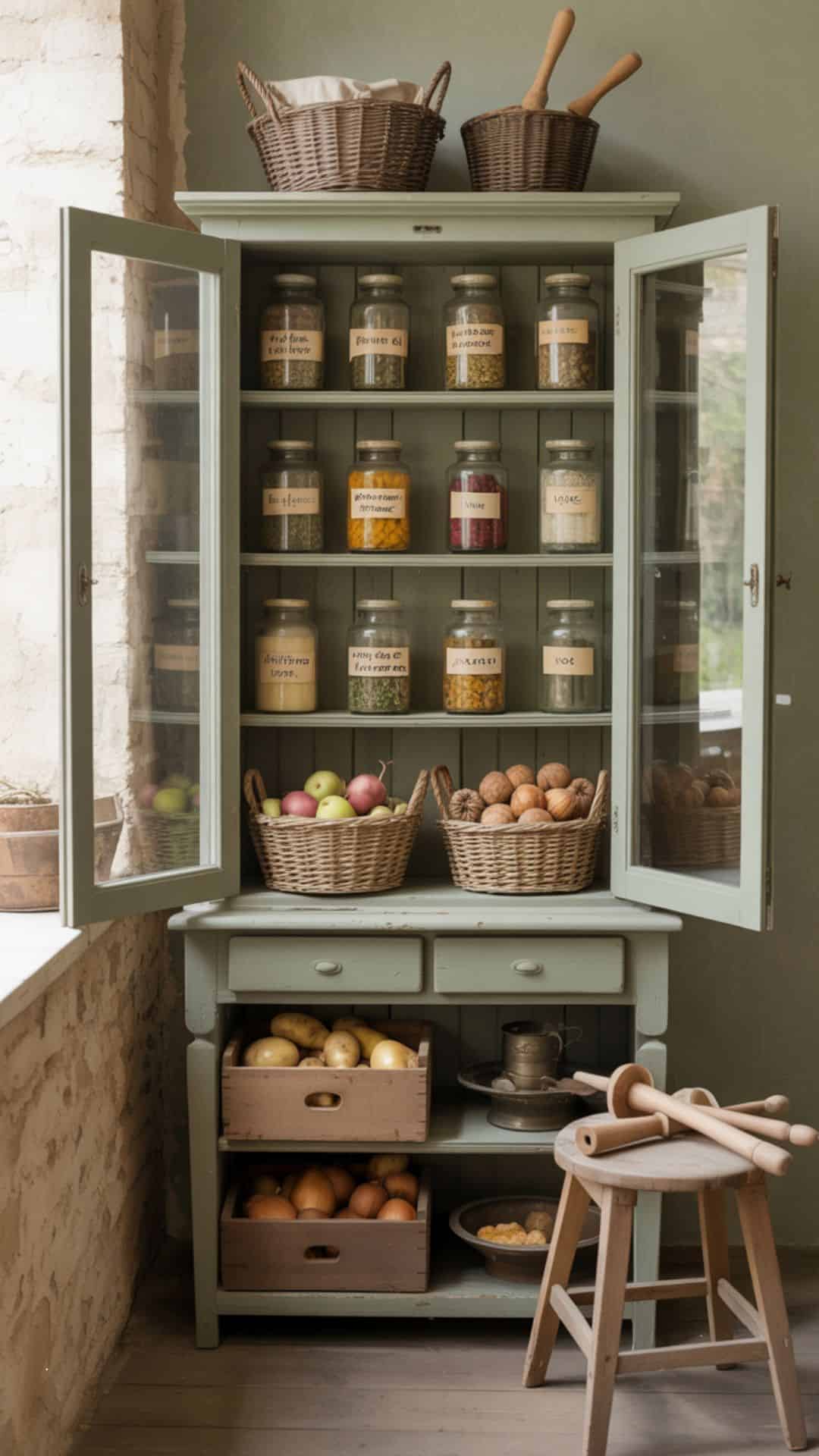 vintage french pantries and larders