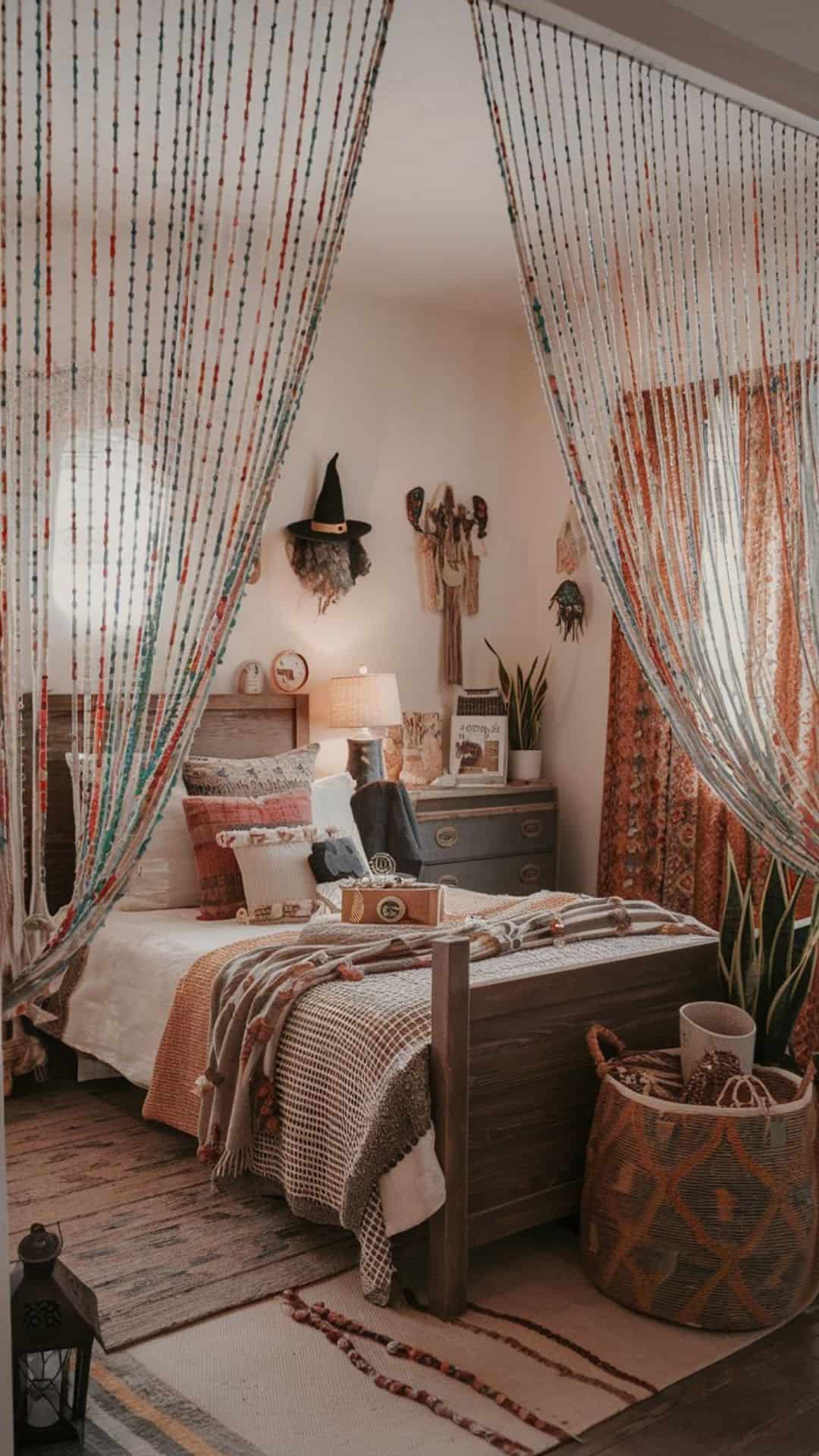 witchy bedroom bead curtains
