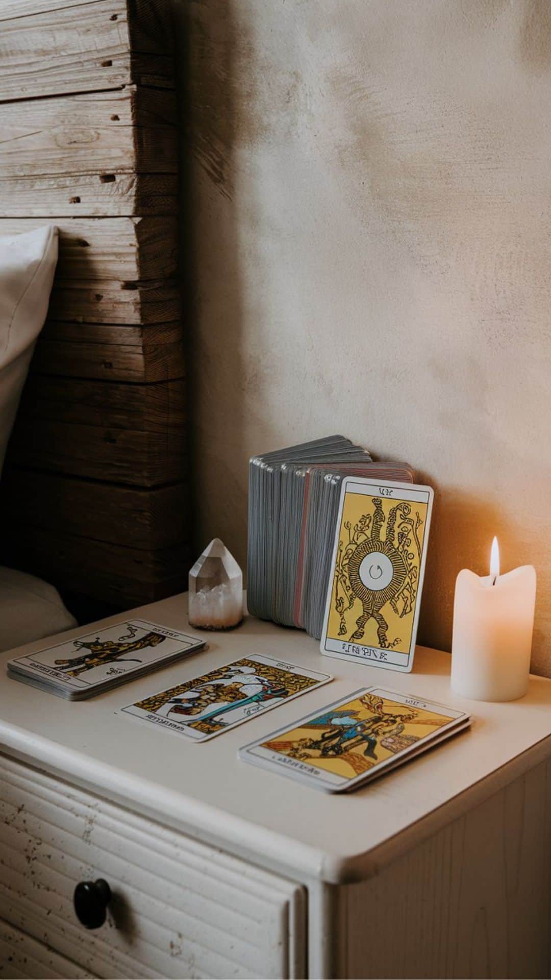 witchy bedroom tarot cards
