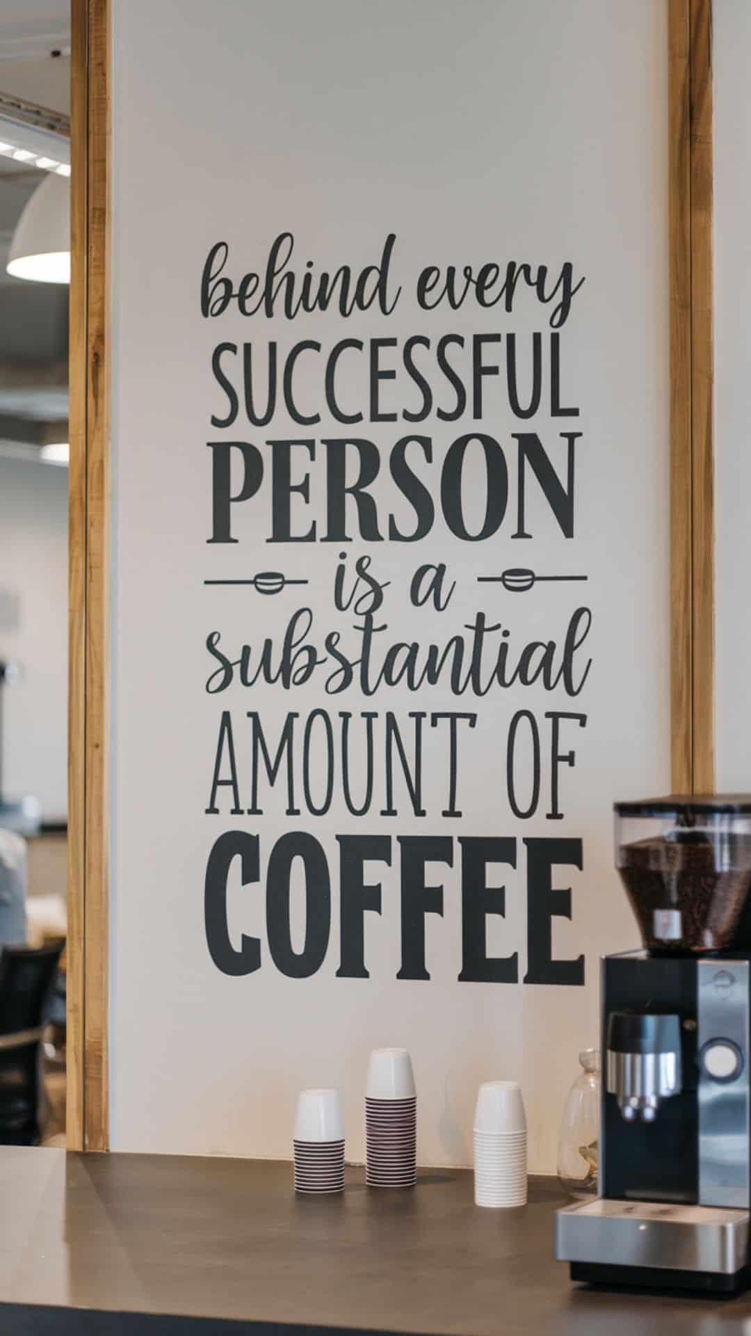successful person substantial amount coffee