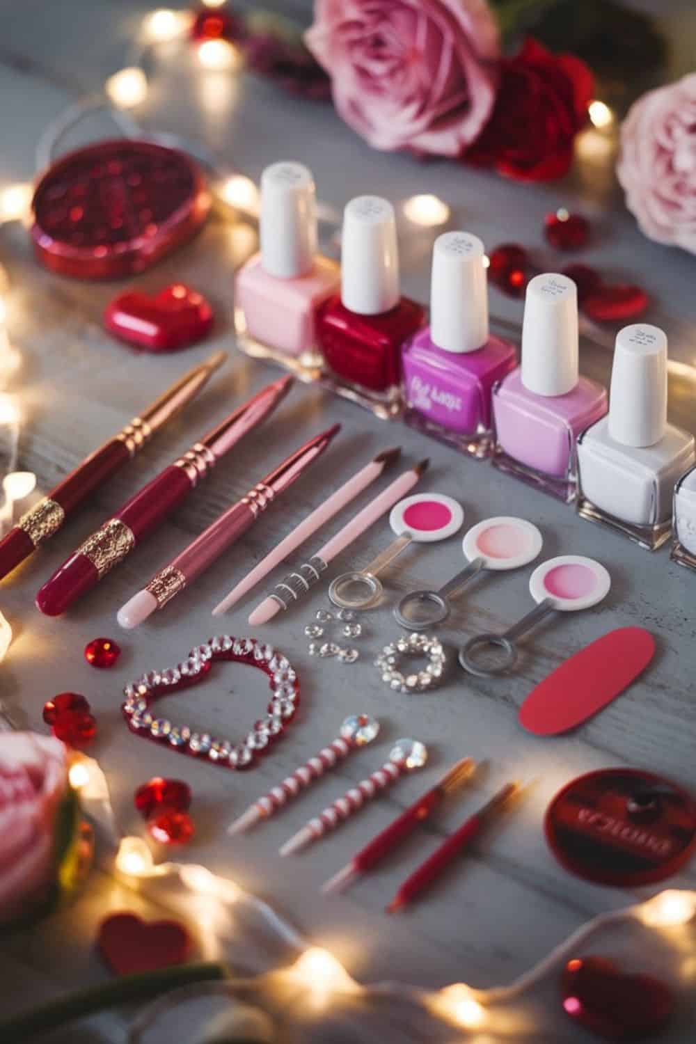 valentines day nails 13