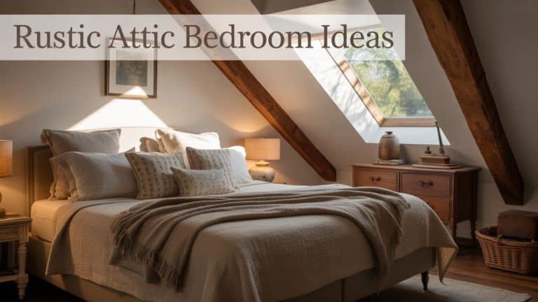 rustic cozy attic bedroom