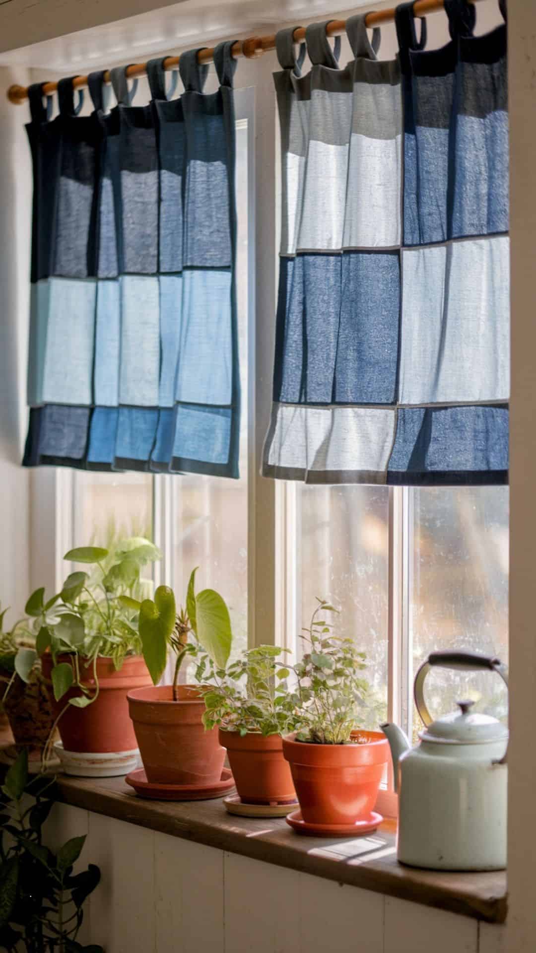 denim curtains