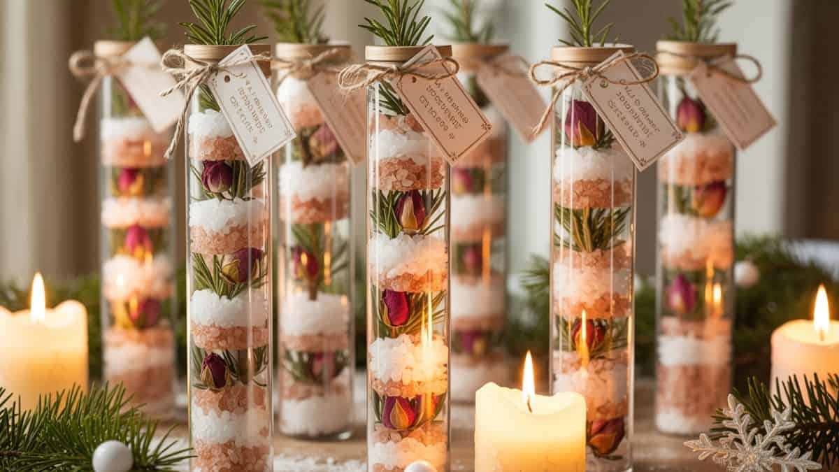 christmas bath salt tubes