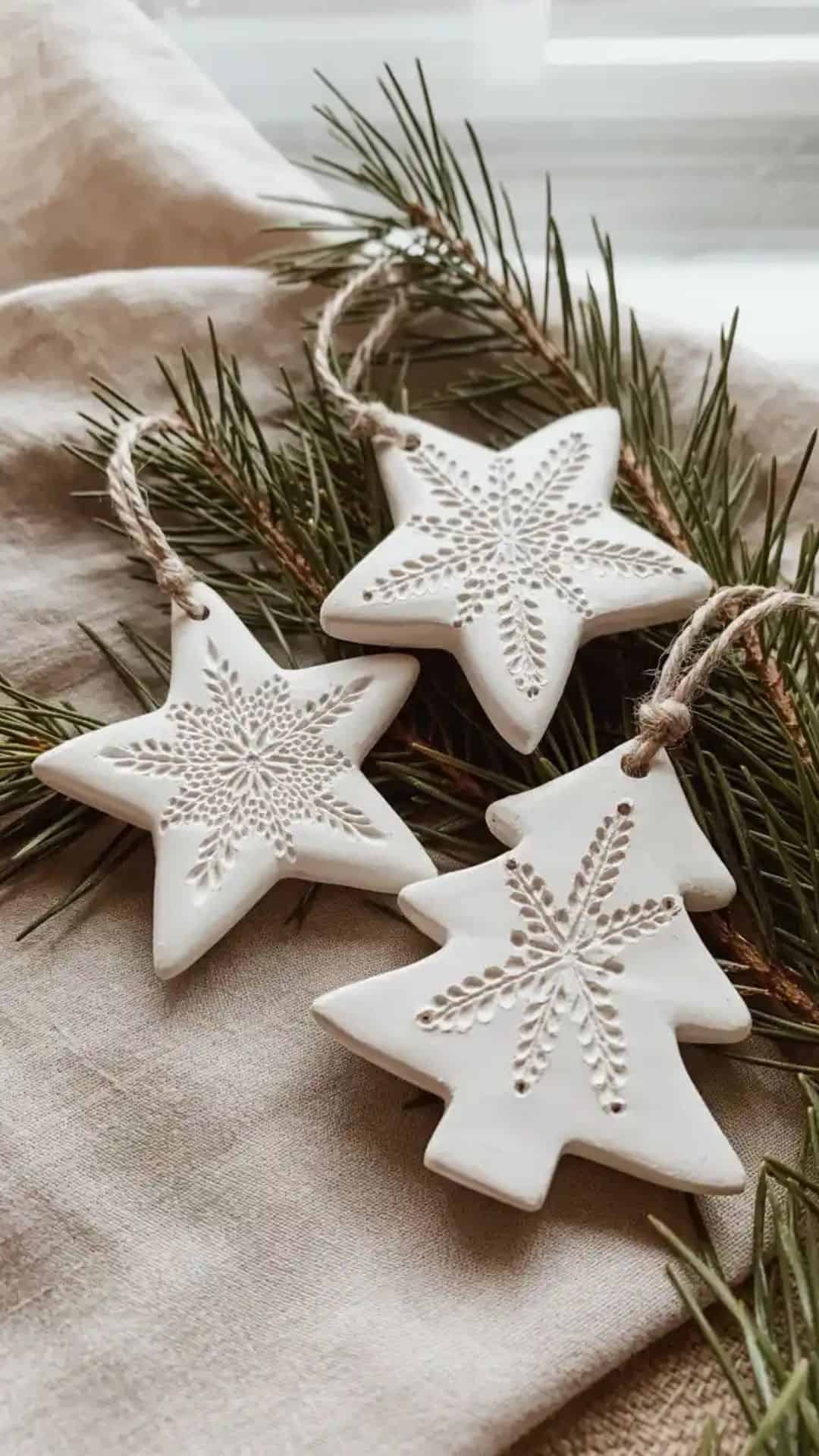 christmas clay ornaments