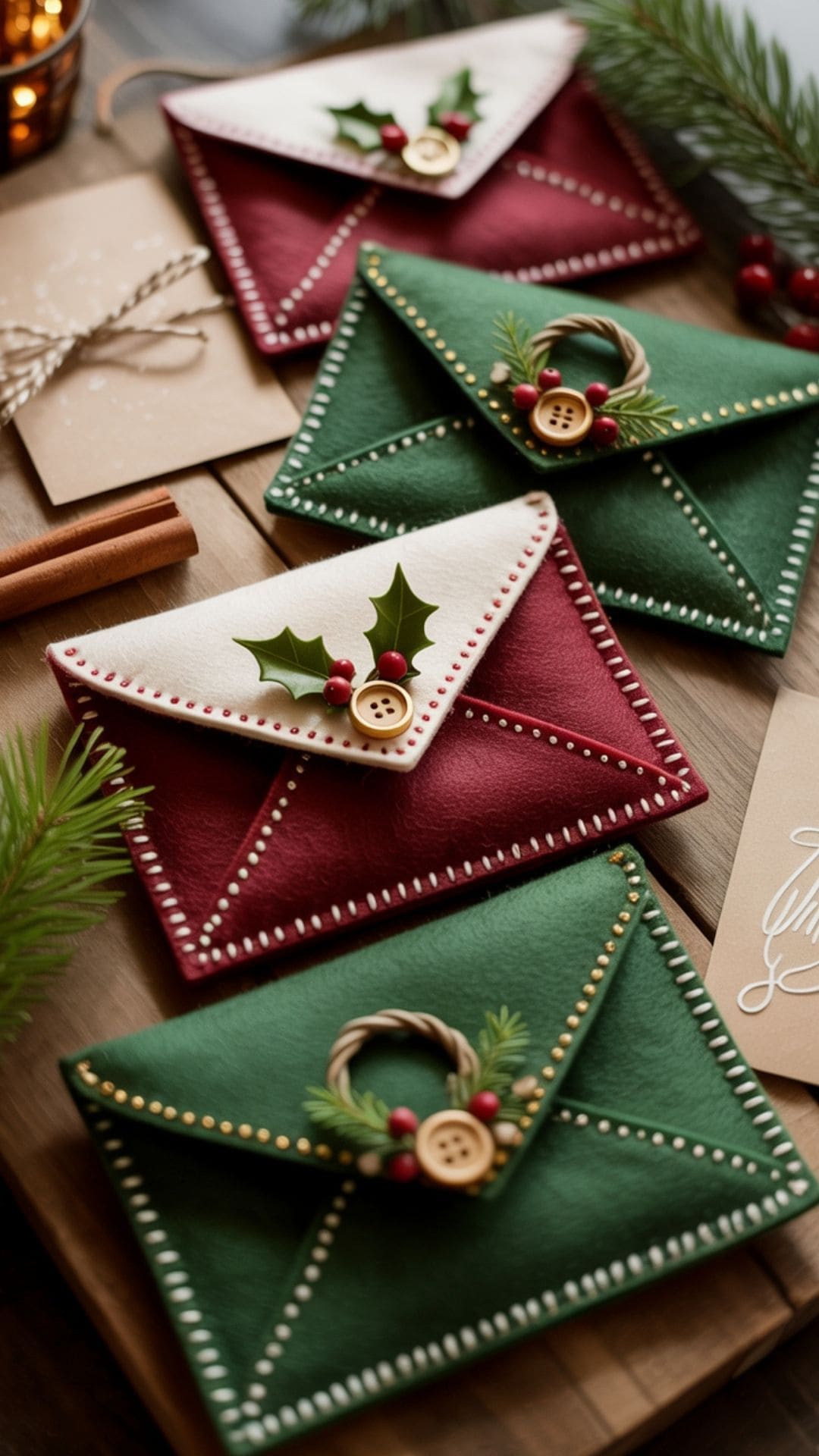christmas envelope gift card holders