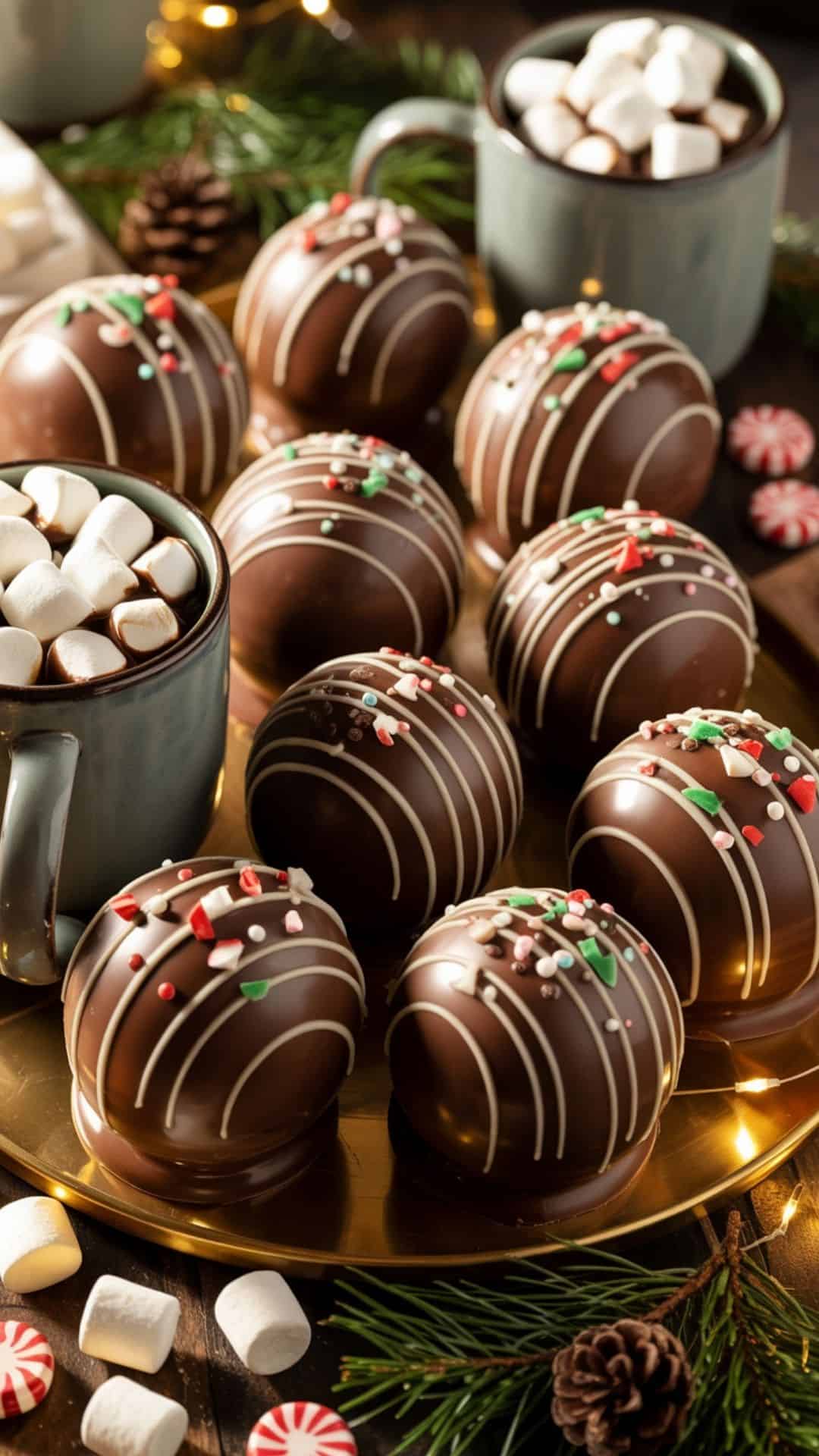 christmas hot cocoa bombs