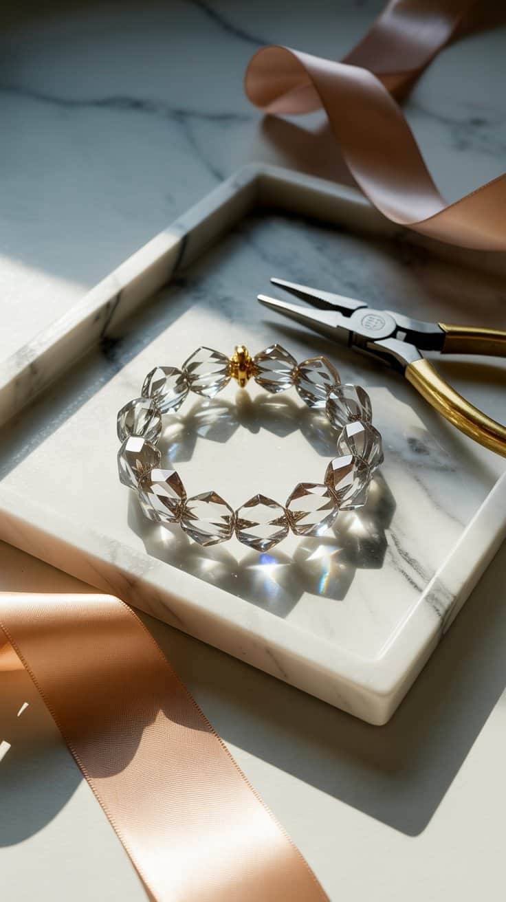 faceted sparkle bracelet
