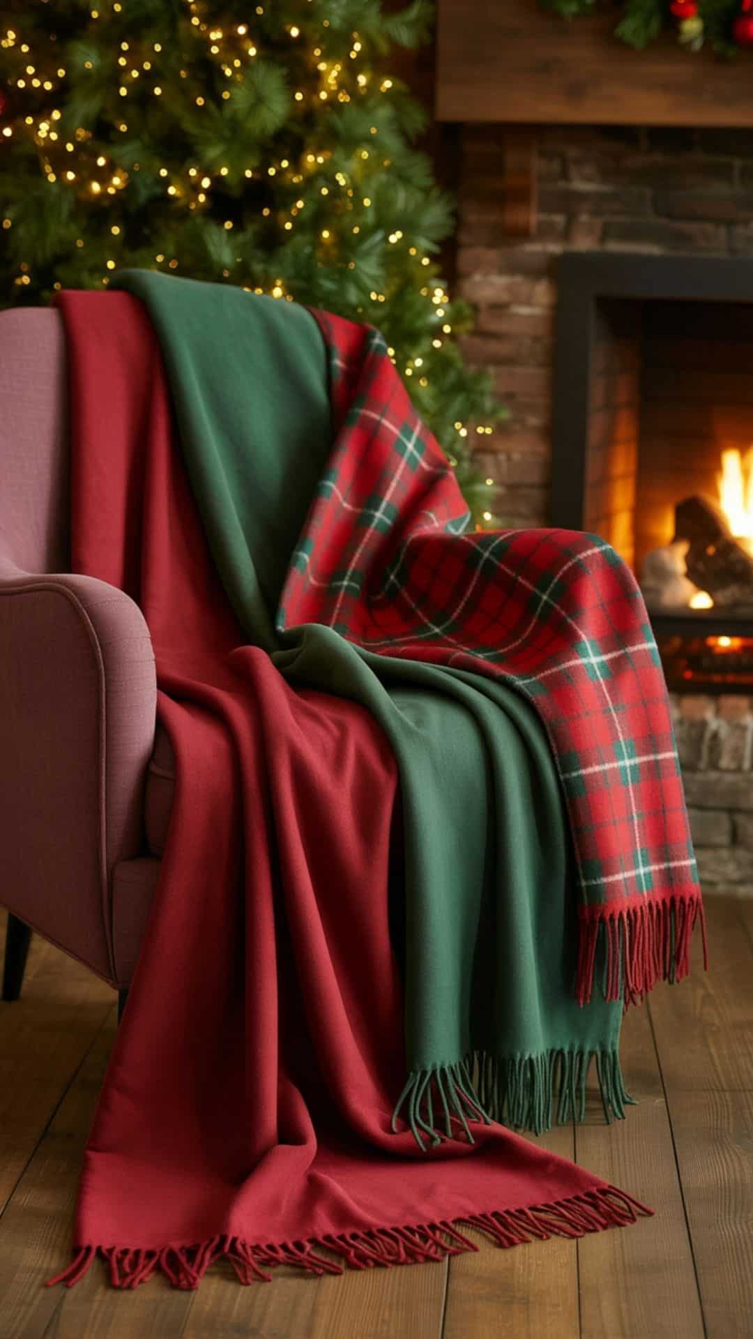 fleece christmas blankets