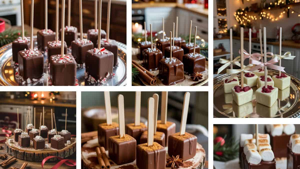 hot chocolate on a stick