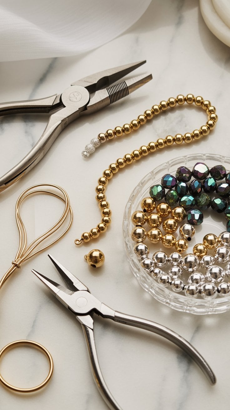 minimalist beaded bracelets materials