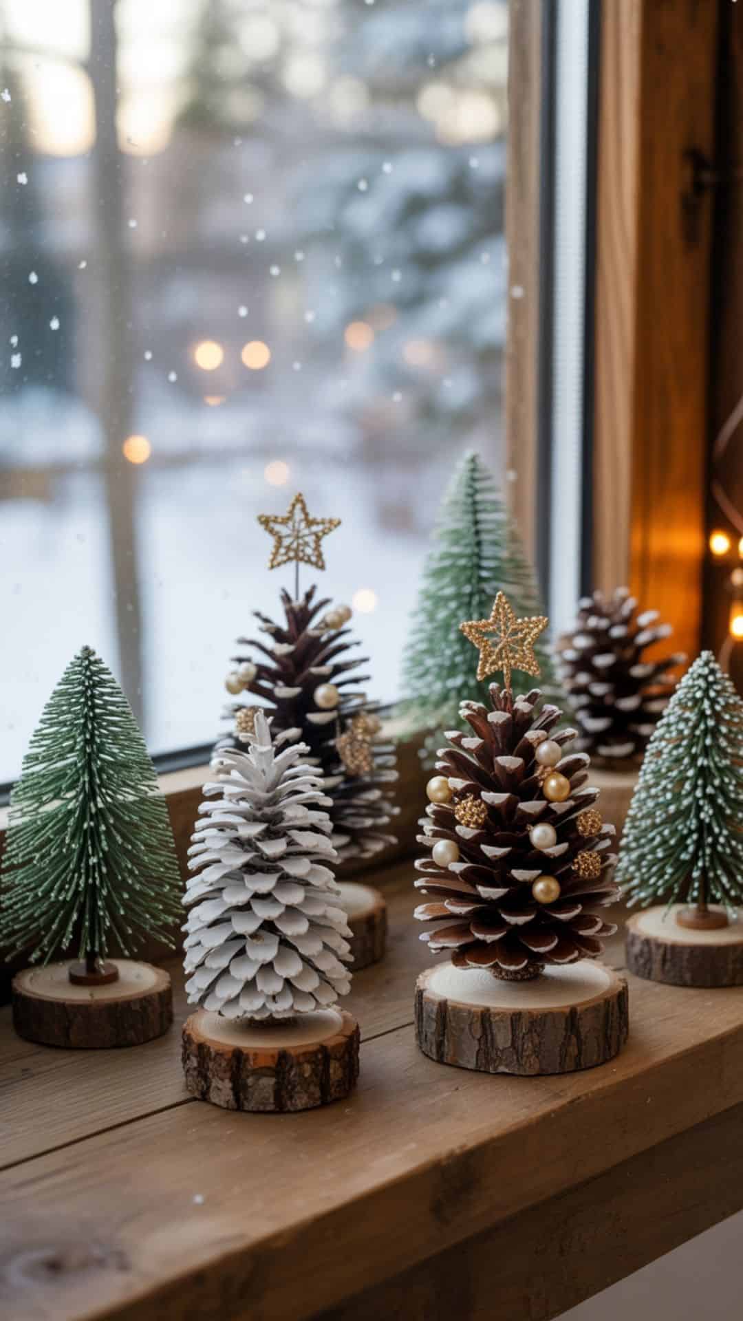 pinecone christmas trees