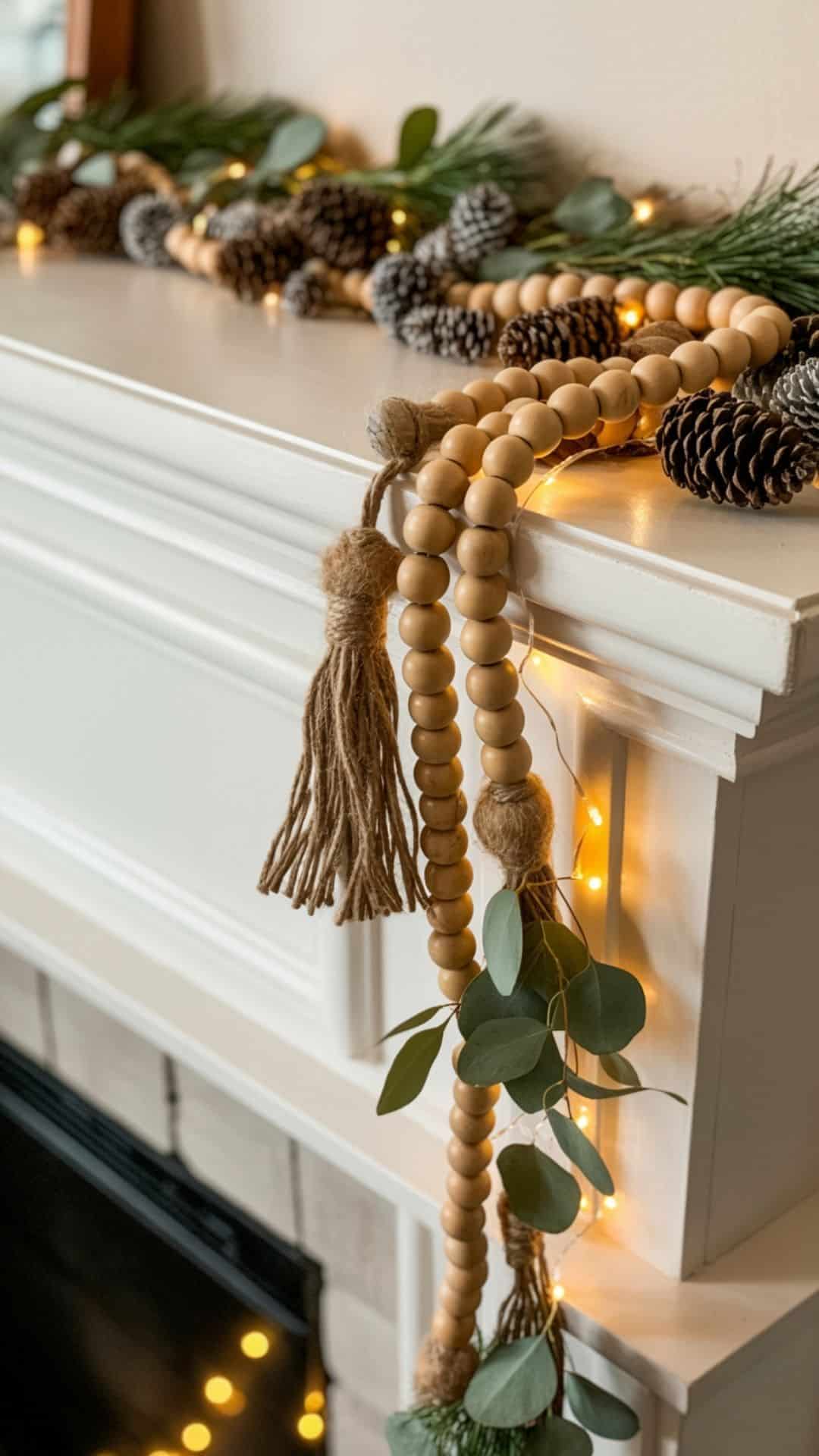 rustic beaded garland