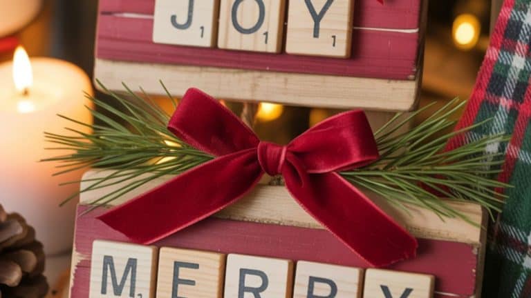 scrabble tile christmas ornaments