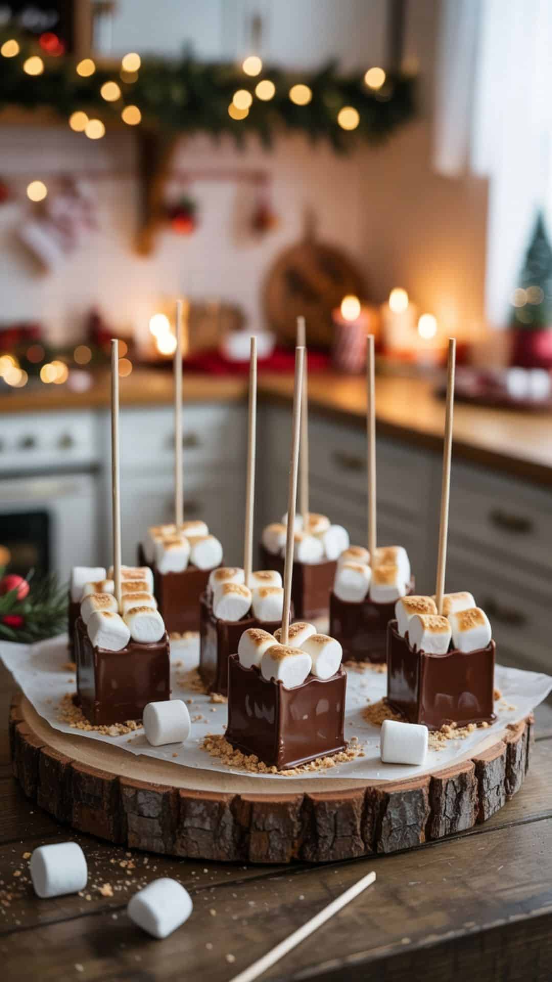 smores hot chocolate sticks