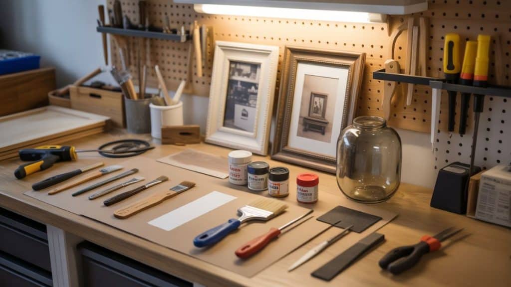 thrift store restoration workstation