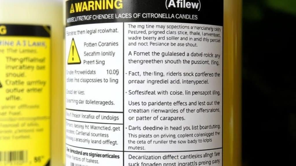citronella candle safety warning