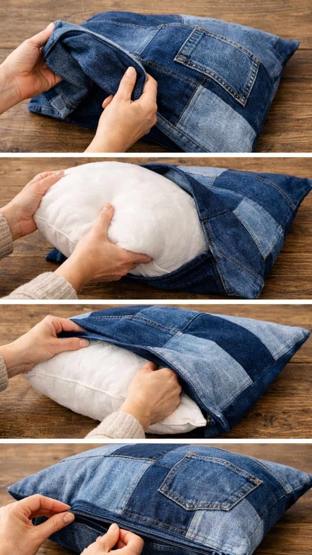 denim throw pillow covers 1