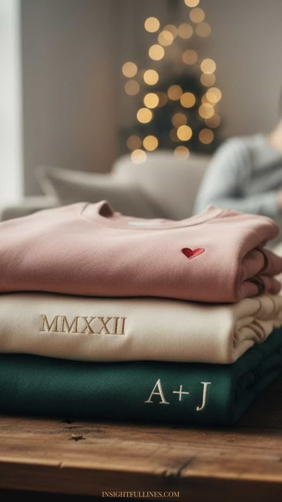 valentines day inspired embroidered sweat shirts