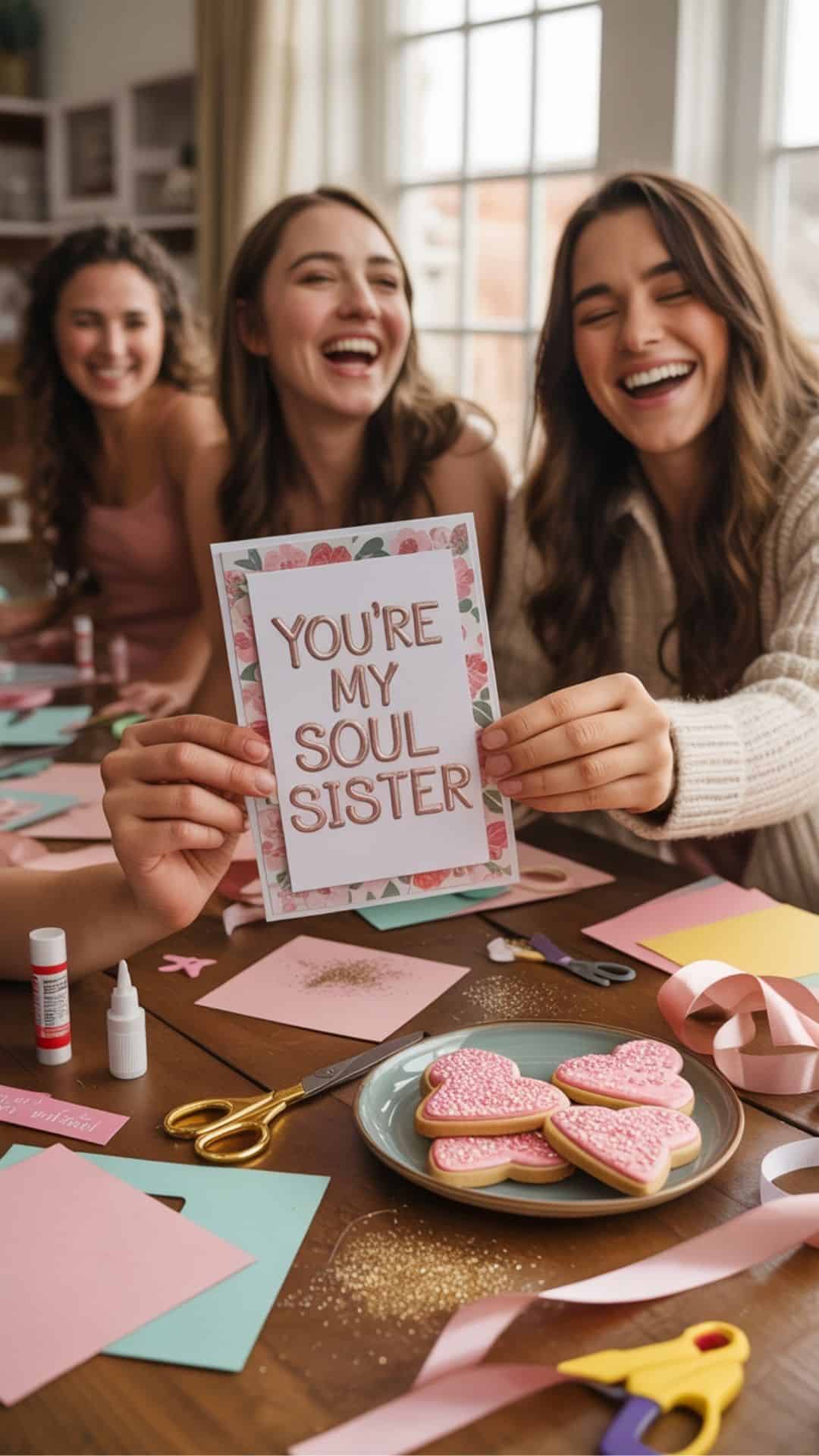 galentines day card station