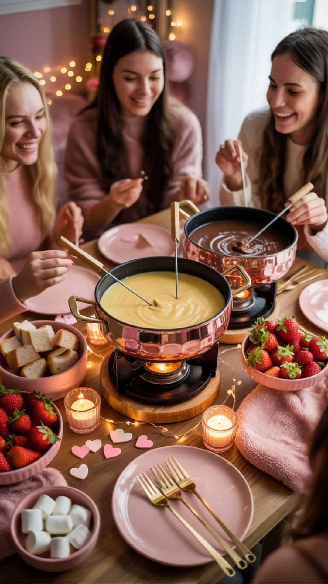 galentines day fondue night
