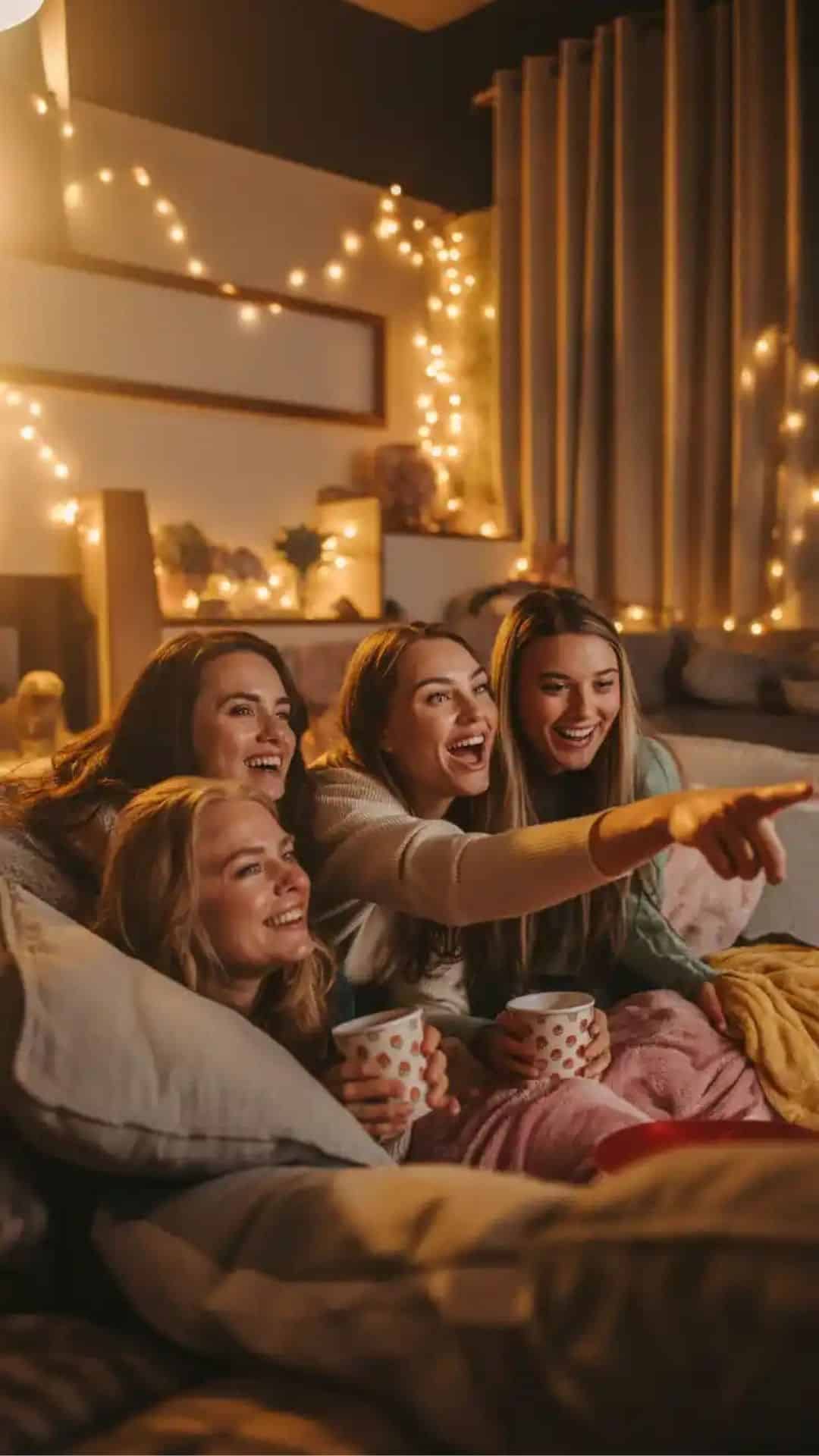 galentines day movie pajama party