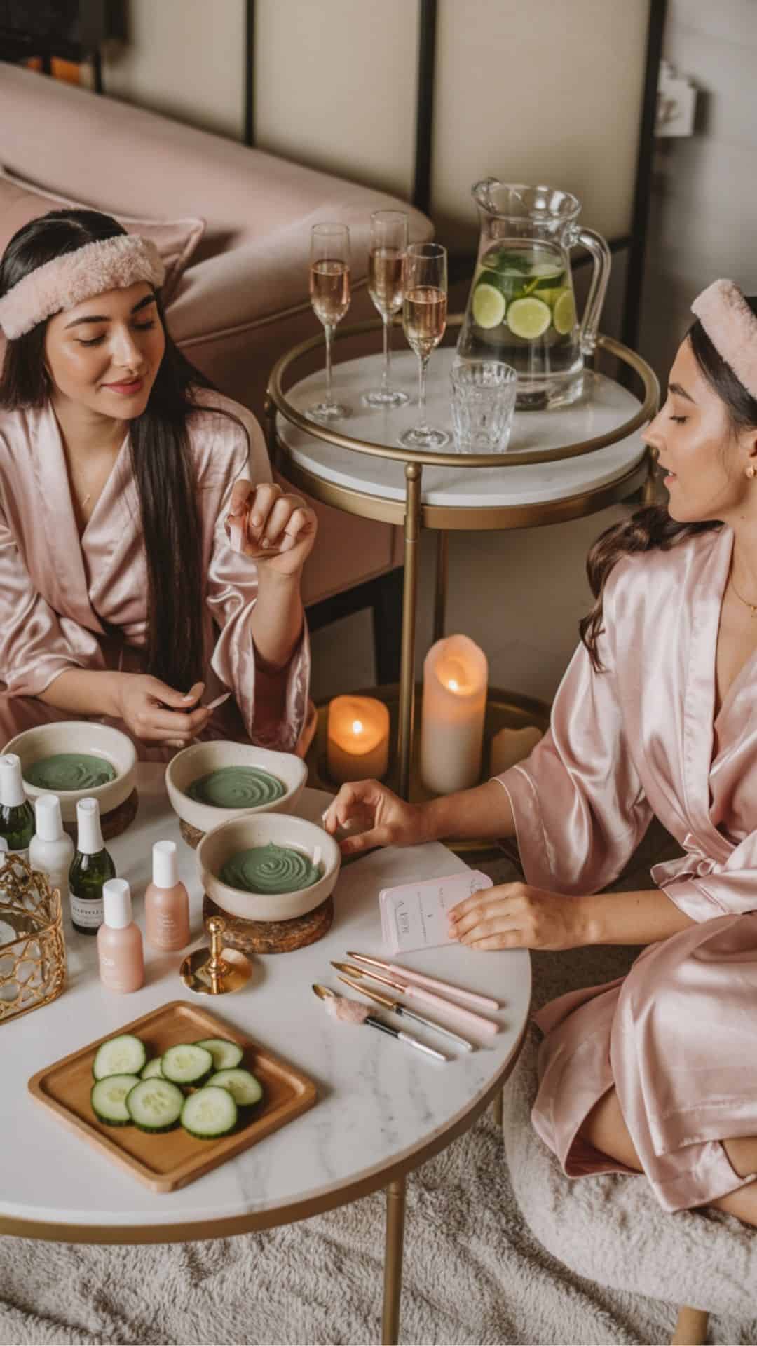 galentines day spa night