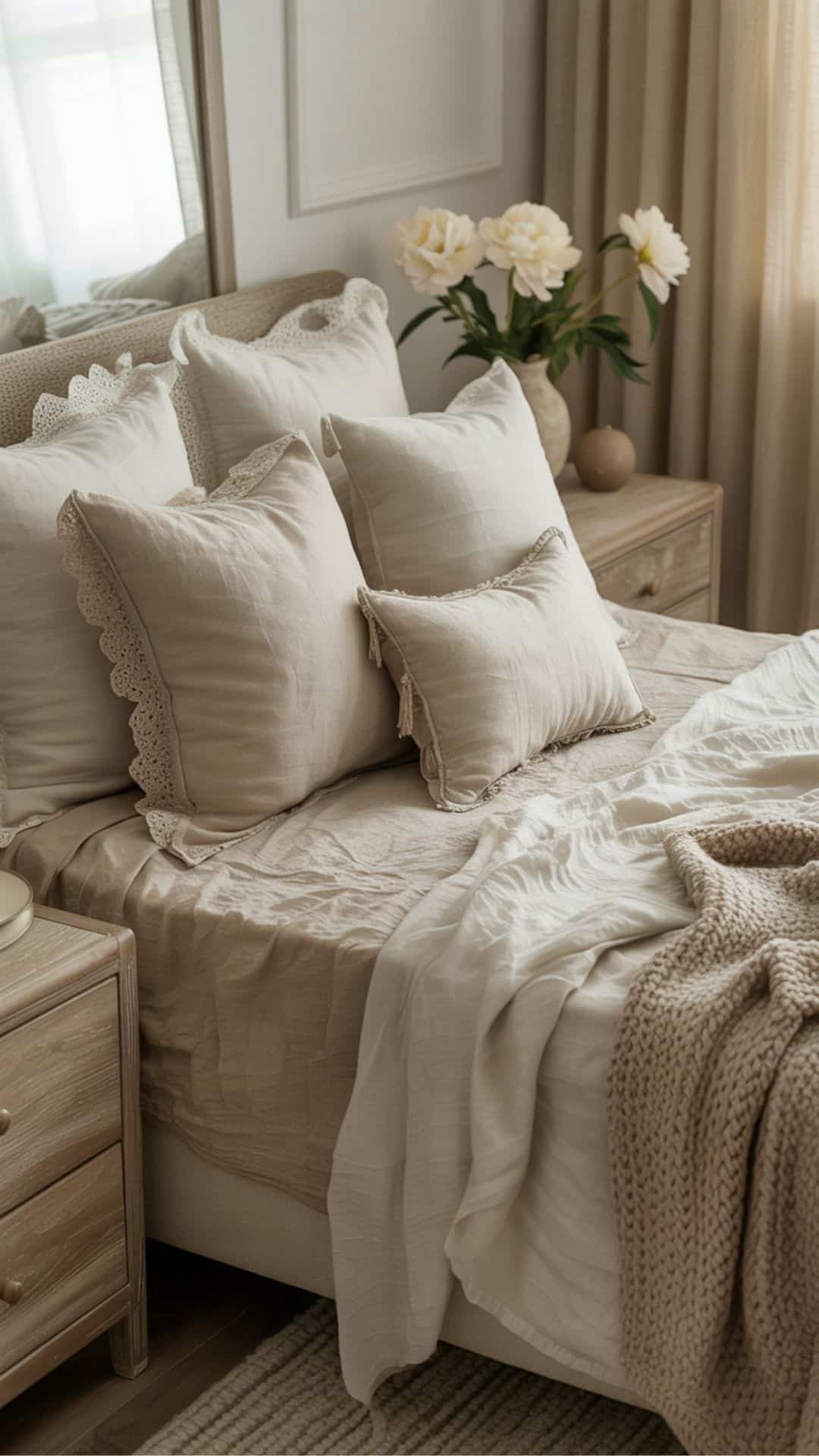 romantic shabby chic bedrooms lace linen 1